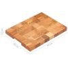 Chopping Board 15.7"x11.8"x1.5" Solid Wood Acacia